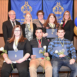 Five students from Indian Hills Community College are members of the All-Iowa Academic Team that was honored recently at a banquet in Des Moines.