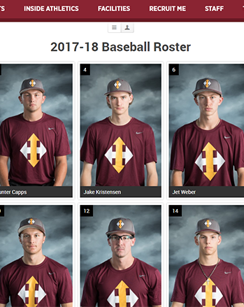 IHCC Baseball Roster 2017-18