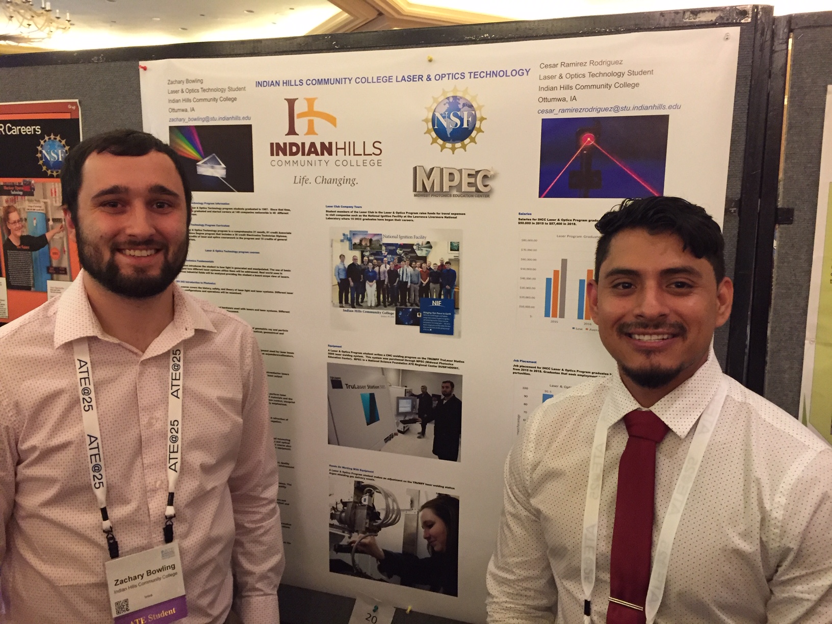 Zach and Cesar at ATE conference